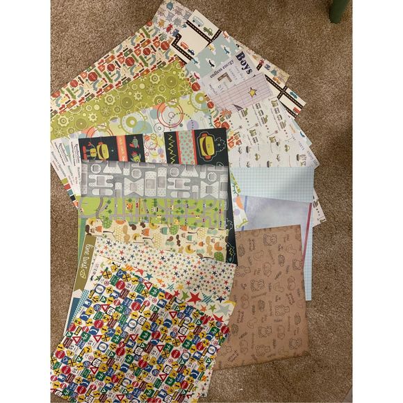 Scrapbook Paper 5 Pounds Various Bundles Crafting Scrapbooking Card Making - Picture 4 of 16